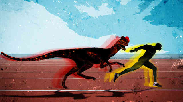 Usain Bolt chạy thi với khủng long Dilophosaurus 2 mào, ai sẽ thắng? - Ảnh 1. Usain Bolt chạy thi với khủng long Dilophosaurus 2 mào, ai sẽ thắng? - Ảnh 1.