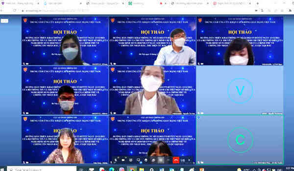 Hướng dẫn trực tuyến 20 đơn vị về quy định mới trong phòng chống tin nhắn, cuộc gọi rác