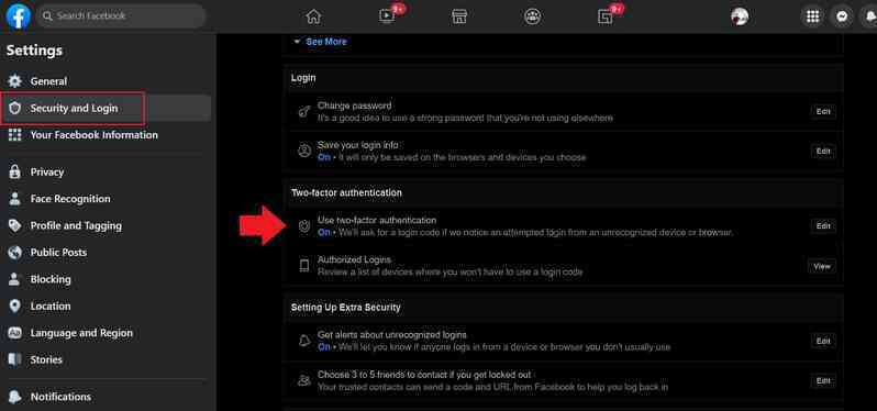 Hướng dẫn chỉnh sửa bảo mật 2 lớp Facebook Protect