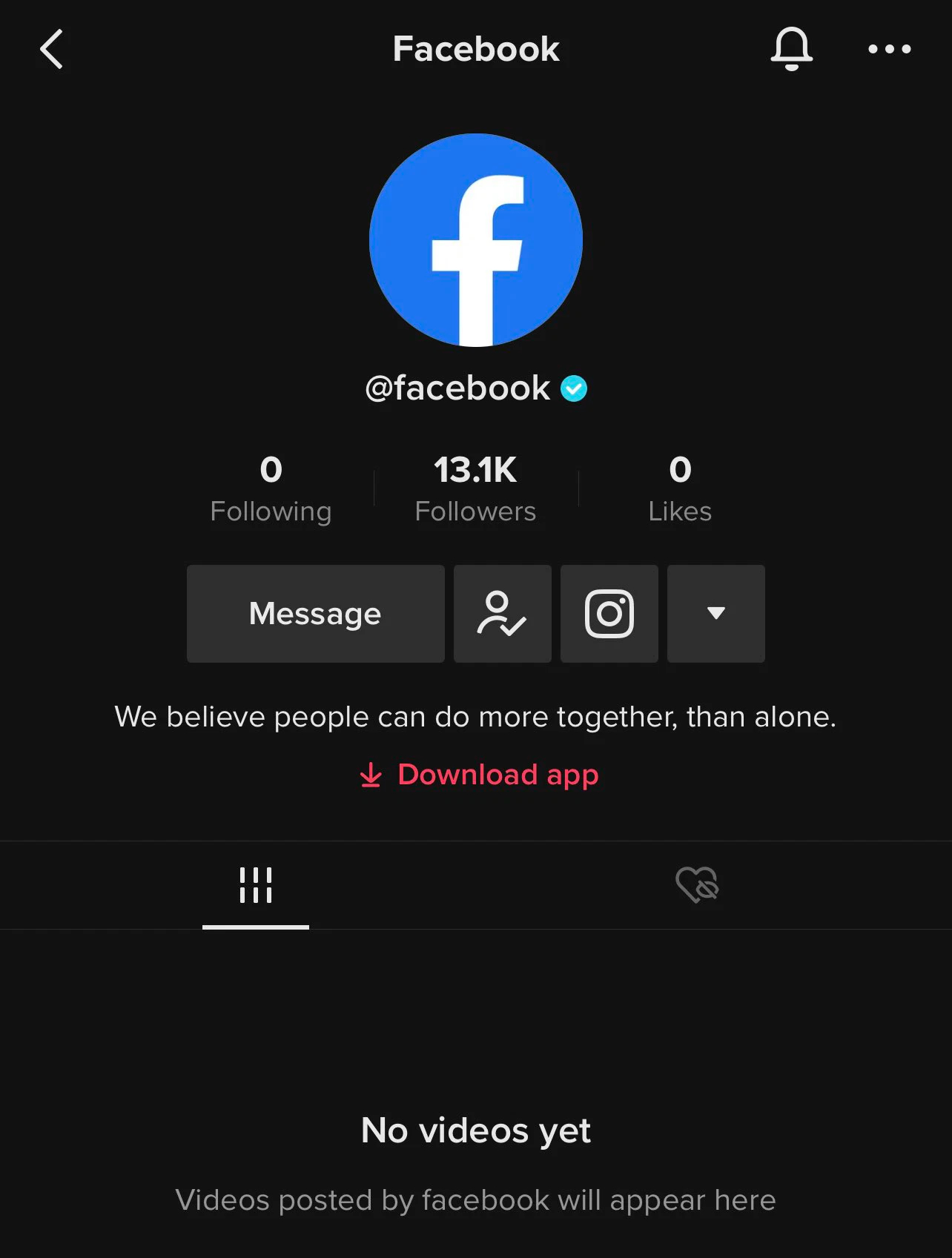Facebook vừa lập tài khoản… TikTok: Màn ‘quỳ sụp nhận thua ê chề hay chiêu trò lôi kéo người dùng của Mark Zuckerberg? - Ảnh 1. Facebook vừa lập tài khoản… TikTok: Màn ‘quỳ sụp nhận thua ê chề hay chiêu trò lôi kéo người dùng của Mark Zuckerberg? - Ảnh 1.