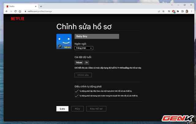 Cách bật tính năng kiểm soát của cha mẹ cho tài khoản Netflix - Ảnh 6. Cách bật tính năng kiểm soát của cha mẹ cho tài khoản Netflix - Ảnh 6.