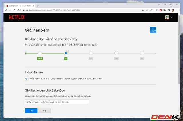Cách bật tính năng kiểm soát của cha mẹ cho tài khoản Netflix - Ảnh 8. Cách bật tính năng kiểm soát của cha mẹ cho tài khoản Netflix - Ảnh 8.