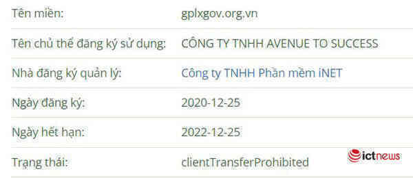 Phát hiện 3 website giả mạo trang thông tin điện tử Giấy phép lái xe