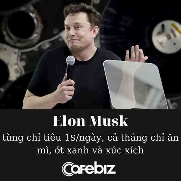Tiết lộ cuộc sống dưới mức nghèo khổ của Elon Musk: Tiêu vỏn vẹn 1 USD/ngày, cả tháng chỉ ăn mì ống, ớt xanh và xúc xích - Ảnh 1. Tiết lộ cuộc sống dưới mức nghèo khổ của Elon Musk: Tiêu vỏn vẹn 1 USD/ngày, cả tháng chỉ ăn mì ống, ớt xanh và xúc xích - Ảnh 1.