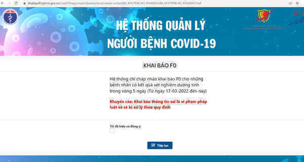 TP.HCM cho khai báo F0, xác nhận hoàn thành cách ly theo hướng dịch vụ công mức 4
