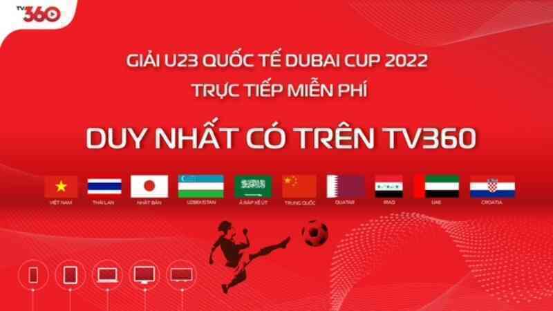 Viettel đã có bản quyền truyền hình U23 Dubai Cup, khán giả có thể chọn bình luận viên xem U23 Việt Nam