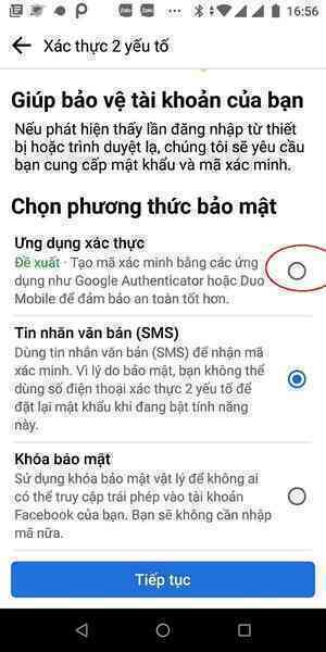 Hướng dẫn cài đặt Facebook Protect bằng Google Authenticator