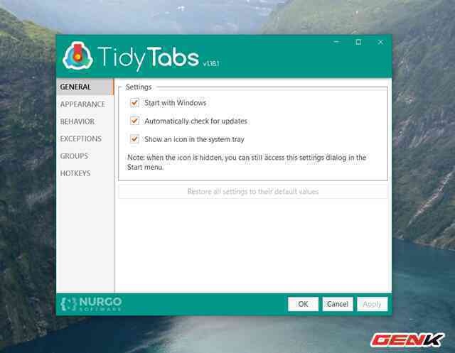 Mang tính năng Tab lên bất cứ phần mềm, ứng dụng nào bạn muốn trên Windows với TidyTabs - Ảnh 12. Mang tính năng Tab lên bất cứ phần mềm, ứng dụng nào bạn muốn trên Windows với TidyTabs - Ảnh 12.