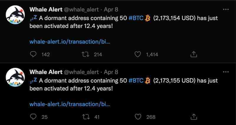 Nhiều ví Bitcoin lớn hoạt động trở lại sau hơn 12 năm