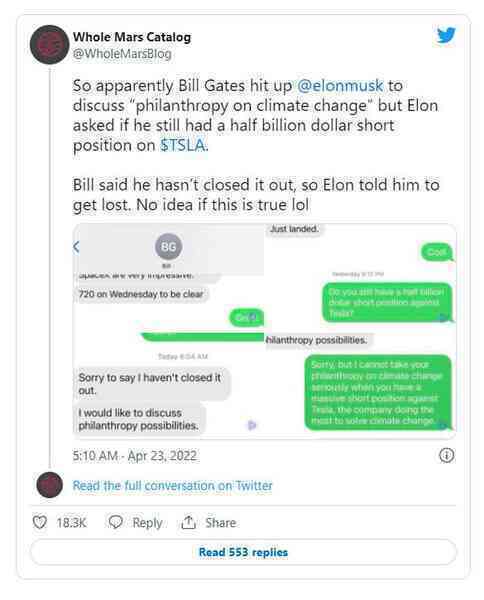 Elon Musk xác nhận tin đồn đang lan truyền trên mạng, không quên “khịa đau” Bill Gates