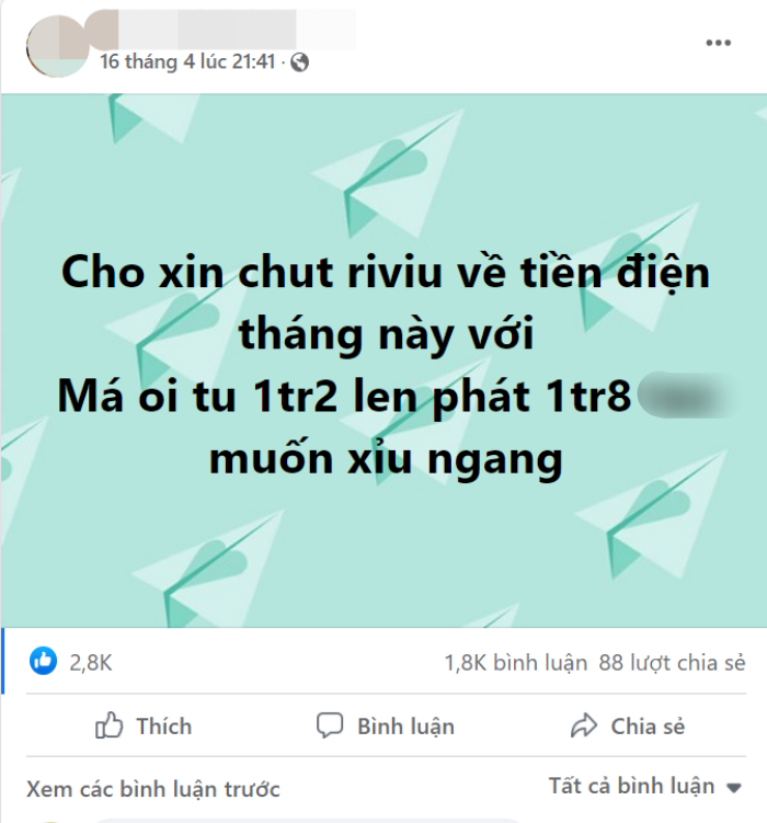 Mẹo giảm tiền điện đơn giản khi mà mới vào hè nhiều gia đình “tụt huyết áp” vì hoá đơn tăng đột biến, có nhà tăng tới 6 triệu đồng