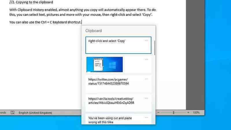 cách sử dụng tính năng Clipboard History ảnh 4 cach su dung tinh nang Clipboard History anh 4
