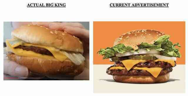 Bán burger thật khác xa hình quảng cáo, Burger King bị kiện - Ảnh 2. Bán burger thật khác xa hình quảng cáo, Burger King bị kiện - Ảnh 2.