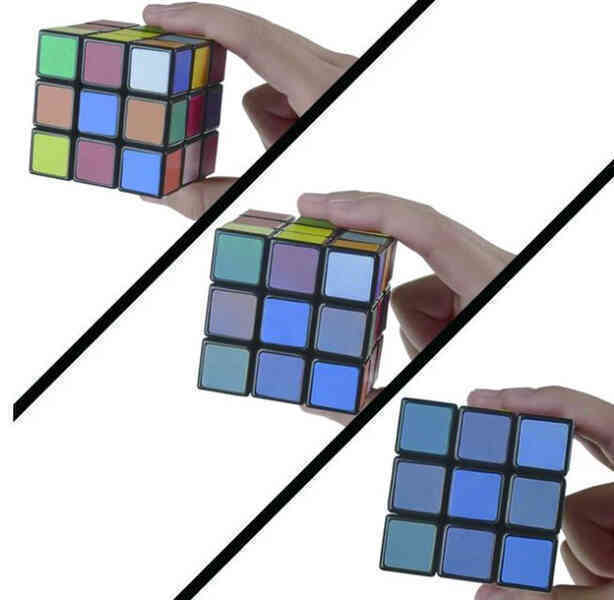 Đây là khối rubik khó nhất thế giới với các ô vuông liên tục đổi màu tùy theo góc nhìn của người chơi - Ảnh 3. Đây là khối rubik khó nhất thế giới với các ô vuông liên tục đổi màu tùy theo góc nhìn của người chơi - Ảnh 3.