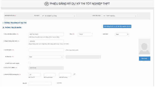 Các bước để thí sinh đăng ký trực tuyến dự thi tốt nghiệp THPT năm 2022
