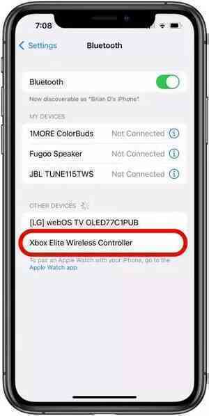 Hướng dẫn kết nối iPhone với tay cầm Xbox