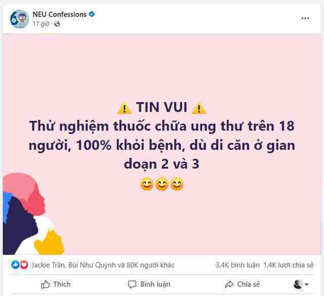 Có thật các bác sĩ Mỹ đã chữa khỏi được 100% ung thư đại trực tràng?