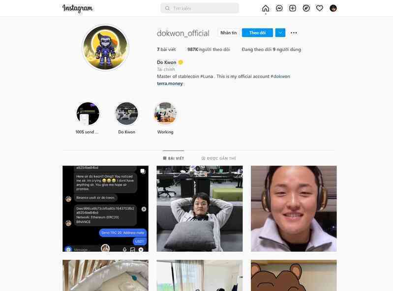 Instagram tiếp tay cho những kẻ mạo danh Do Kwon lừa đảo người dùng