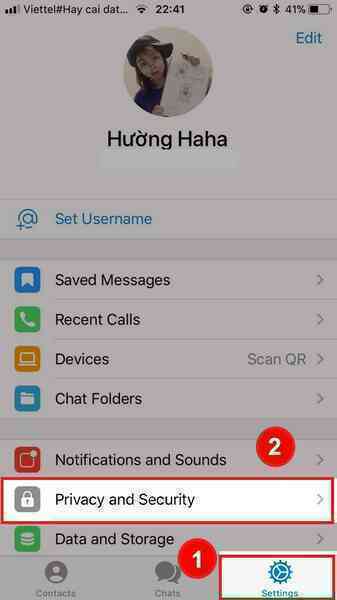 Hướng dẫn ẩn số điện thoại trên Telegram