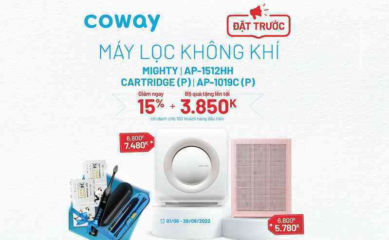 Coway – "thương hiệu máy lọc không khí xuất sắc nhất Tech Awards 2021" ra mắt 2 siêu phẩm lọc không khí mới
