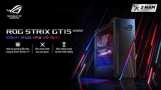 ASUS ra mắt PC Gaming ROG Strix GT15 2022: Intel Gen 12, RTX 3060 Ti/3070, giá từ 38 triệu đồng