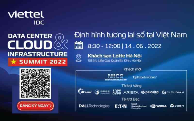 Sự kiện công nghệ về hạ tầng Data Center & Cloud chính thức mở cổng đăng ký Sự kiện công nghệ về hạ tầng Data Center & Cloud chính thức mở cổng đăng ký