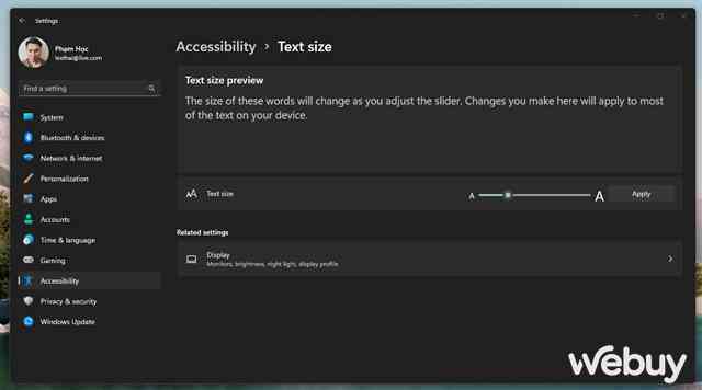 Các tùy chỉnh về giao diện máy tính Windows giúp phù hợp hơn với người lớn tuổi - Ảnh 7. Các tùy chỉnh về giao diện máy tính Windows giúp phù hợp hơn với người lớn tuổi - Ảnh 7.