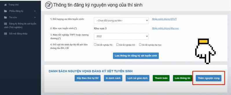 Hướng dẫn đăng ký nguyện vọng đại học 2022 trực tuyến