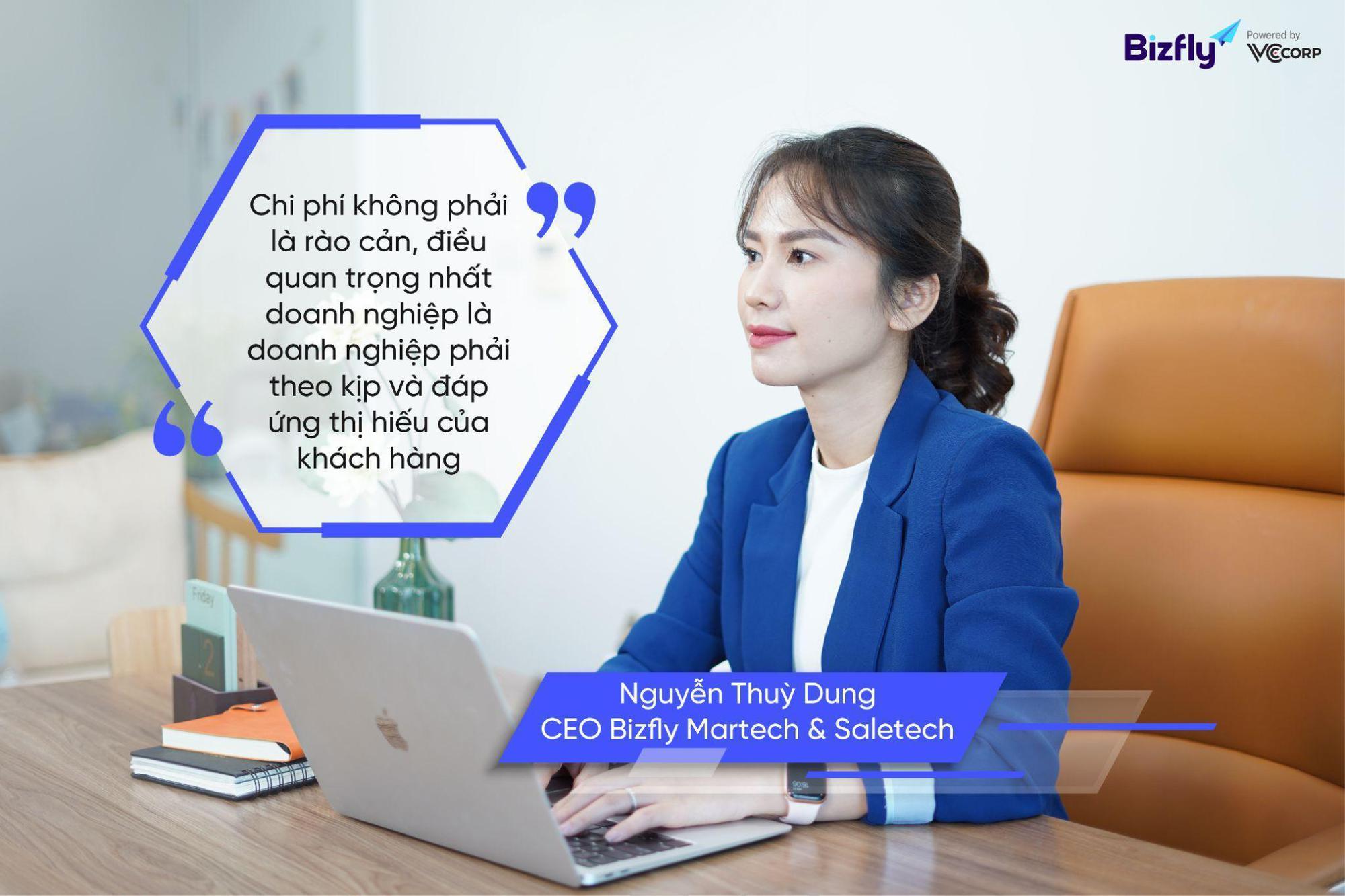 CEO Bizfly Nguyễn Thùy Dung: “Muốn thoát lỗ, trụ lại được trên thị trường, doanh nghiệp phải nhanh chóng chuyển đổi số thành công” - Ảnh 3. CEO Bizfly Nguyễn Thùy Dung: “Muốn thoát lỗ, trụ lại được trên thị trường, doanh nghiệp phải nhanh chóng chuyển đổi số thành công” - Ảnh 3.