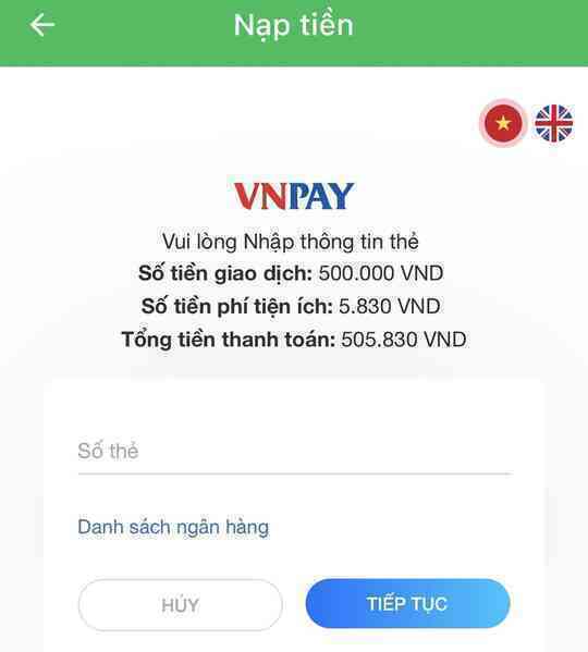 Phụ phí nạp tiền vào tài khoản giao thông ảnh 2 Phu phi nap tien vao tai khoan giao thong anh 2