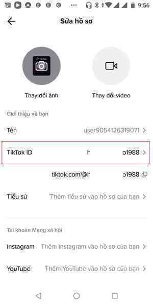 Hướng dẫn đổi tên TikTok ID