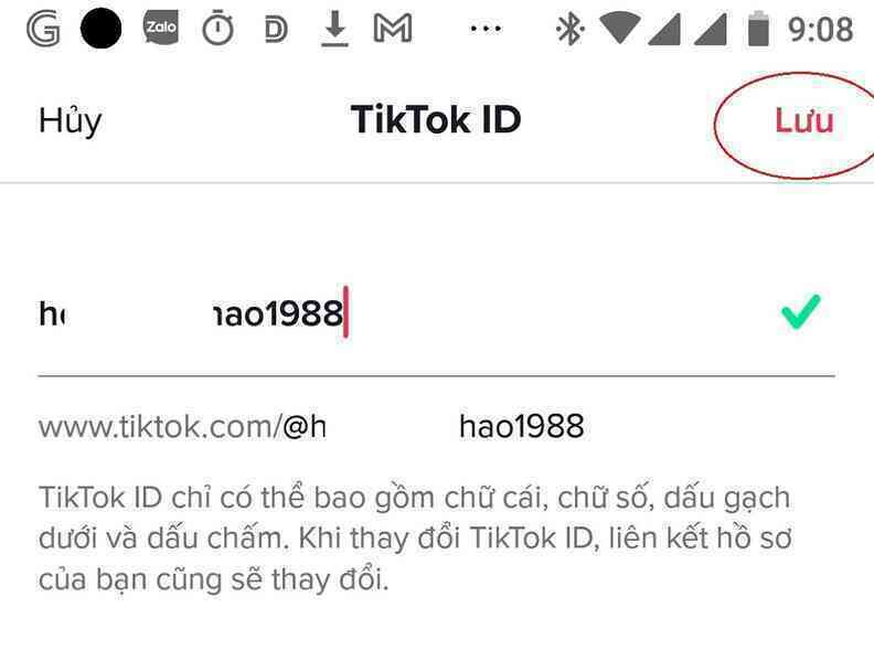 Hướng dẫn đổi tên TikTok ID