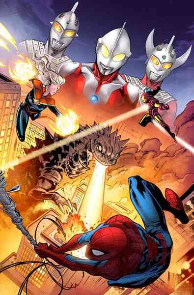 Siêu nhân điện quang Ultraman sẽ cùng siêu anh hùng Marvel đối đầu với Godzilla trong bộ truyện tranh mới - Ảnh 1. Siêu nhân điện quang Ultraman sẽ cùng siêu anh hùng Marvel đối đầu với Godzilla trong bộ truyện tranh mới - Ảnh 1.