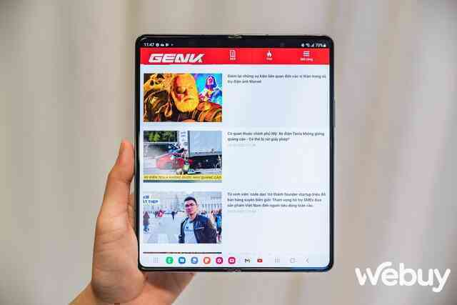 Cận cảnh điện thoại gập Galaxy Z Fold/ Z Flip thế hệ thứ 4 tại Việt Nam: Thiết kế gọn nhẹ, thêm nhiều tính năng đa nhiệm, pin lớn hơn, dùng Snapdragon 8  Gen1 - Ảnh 20.