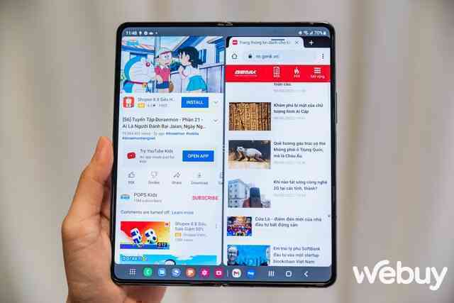 Cận cảnh điện thoại gập Galaxy Z Fold/ Z Flip thế hệ thứ 4 tại Việt Nam: Thiết kế gọn nhẹ, thêm nhiều tính năng đa nhiệm, pin lớn hơn, dùng Snapdragon 8  Gen1 - Ảnh 27.