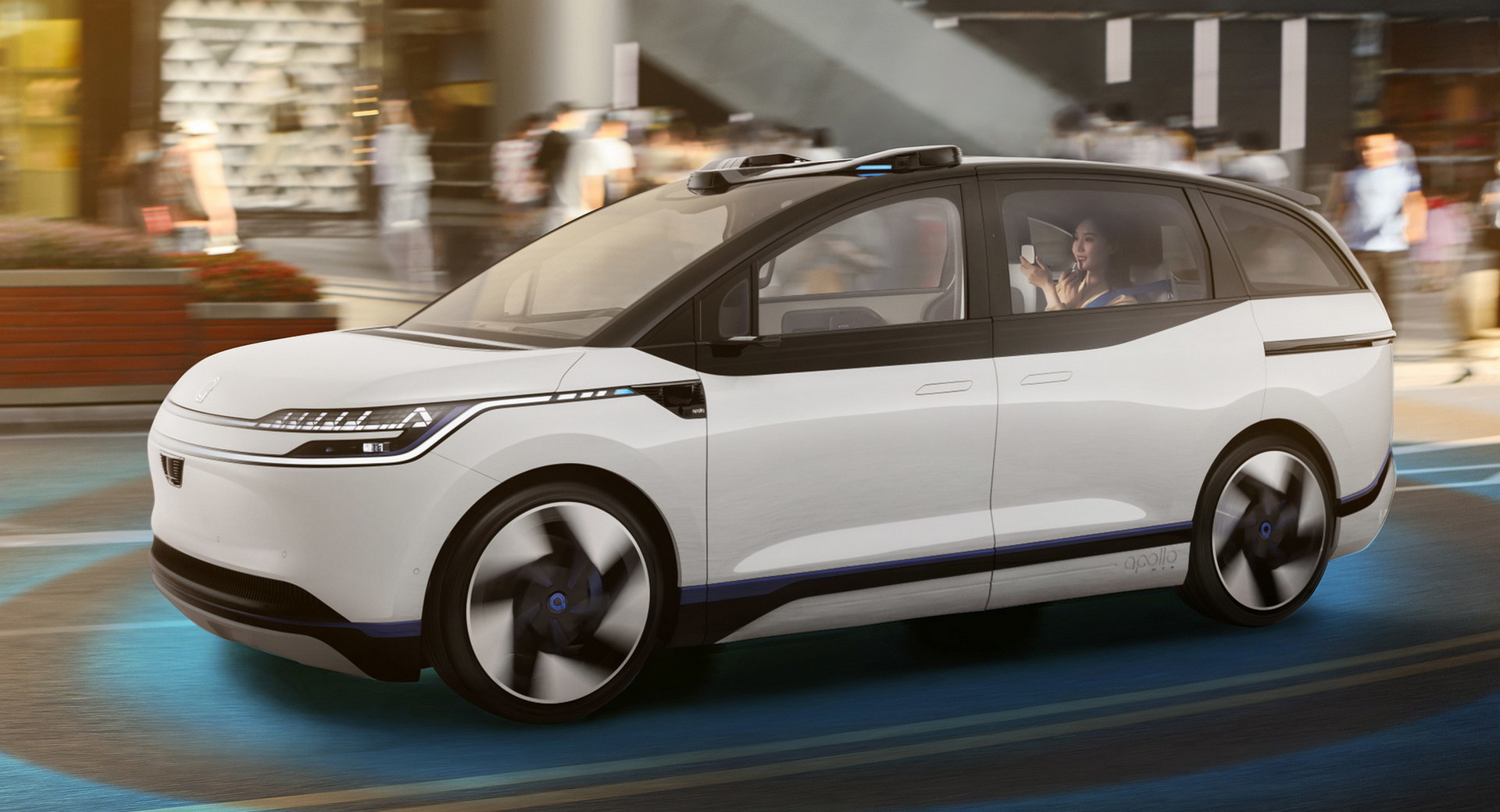 Baidu chính thức cung cấp dịch vụ robotaxi điện hoàn toàn không cần người lái với mẫu Apollo RT6 EV - Ảnh 3. Baidu chính thức cung cấp dịch vụ robotaxi điện hoàn toàn không cần người lái với mẫu Apollo RT6 EV - Ảnh 3.