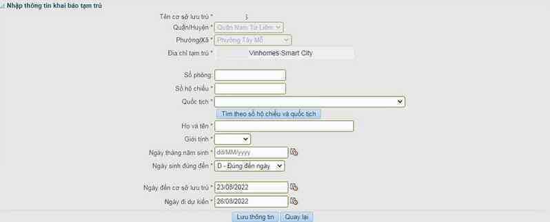 Hướng dẫn khai báo tạm trú online cho người nước ngoài