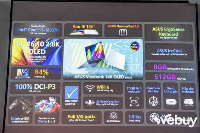ASUS Vivobook 14X/15X chính thức ra mắt tại Việt Nam: màn hình OLED 2.8K, Core i5 Gen 12, pin 70Wh giá từ 15.4 triệu đồng - Ảnh 14. ASUS Vivobook 14X/15X chính thức ra mắt tại Việt Nam: màn hình OLED 2.8K, Core i5 Gen 12, pin 70Wh giá từ 15.4 triệu đồng - Ảnh 14.
