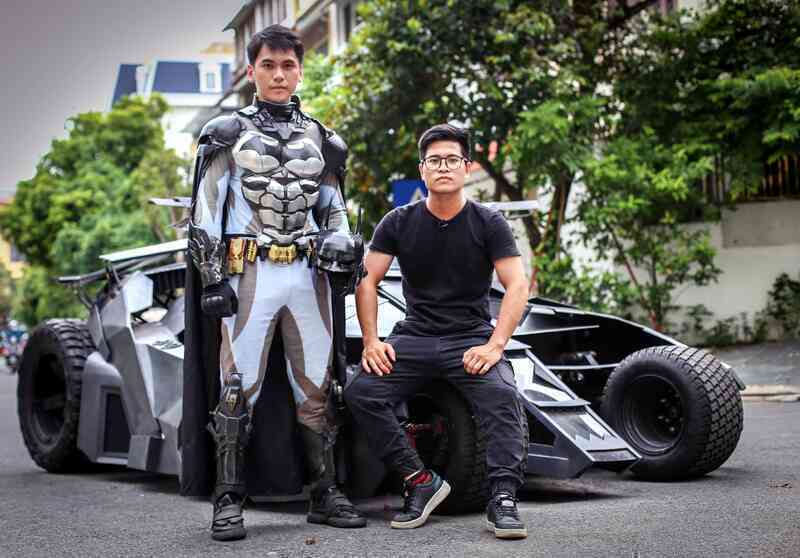 Cận cảnh xe Batman hơn nửa tỷ đồng của ‘phù thuỷ hoá trang' 9x