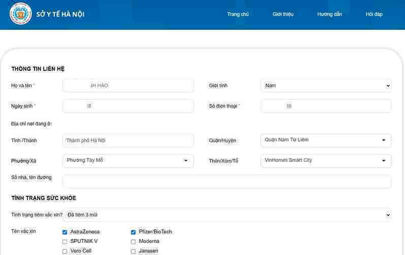 Cách khai báo F0 online ở Hà Nội mới nhất