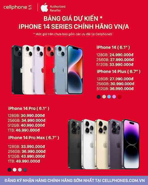 Gần 10,000 khách đăng ký mua iPhone 14 chính hãng sớm tại CellphoneS
