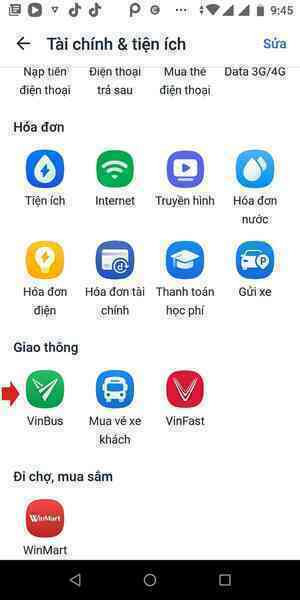 Cách tra cứu xe buýt điện trên VinID