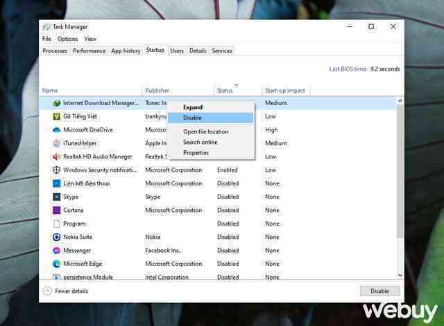 05 việc làm có thể đã vô tình làm gây chậm máy tính Windows 10 của bạn - Ảnh 5. 05 việc làm có thể đã vô tình làm gây chậm máy tính Windows 10 của bạn - Ảnh 5.
