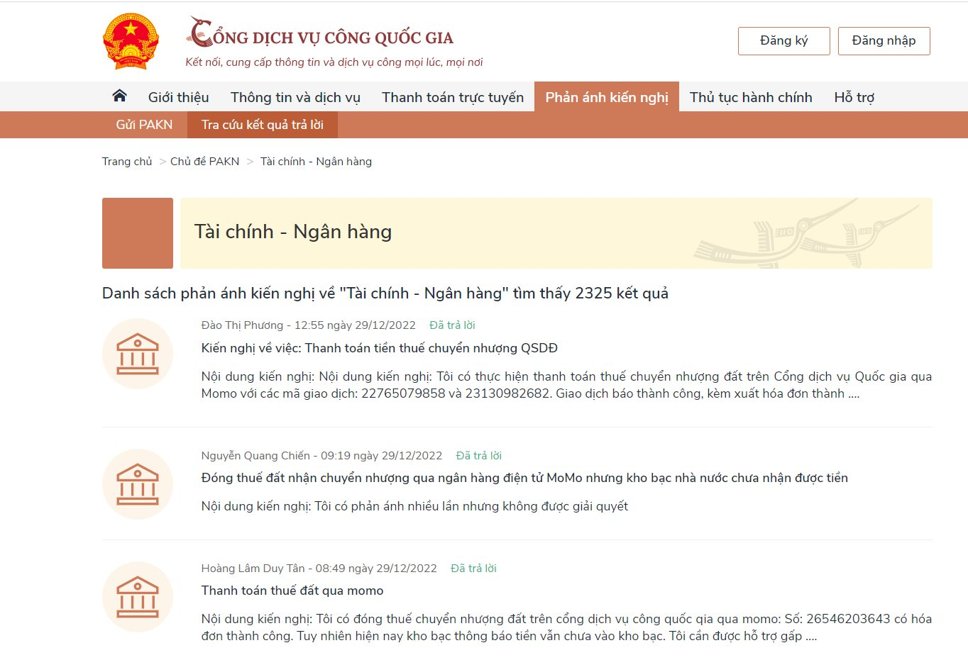 Nhiều người đóng thuế qua Ví điện tử Momo nhưng kho bạc không nhận được tiền - Ảnh 2. Nhiều người đóng thuế qua Ví điện tử Momo nhưng kho bạc không nhận được tiền - Ảnh 2.