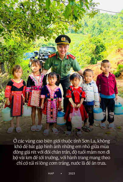 Chuyện chàng Trung úy vùng cao cùng đồng đội hỗ trợ nuôi cơm trưa cho hàng nghìn em nhỏ