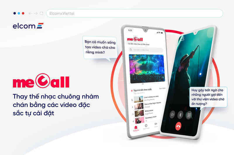 Elcom và Viettel tiên phong ra mắt dịch vụ video chờ meCall
