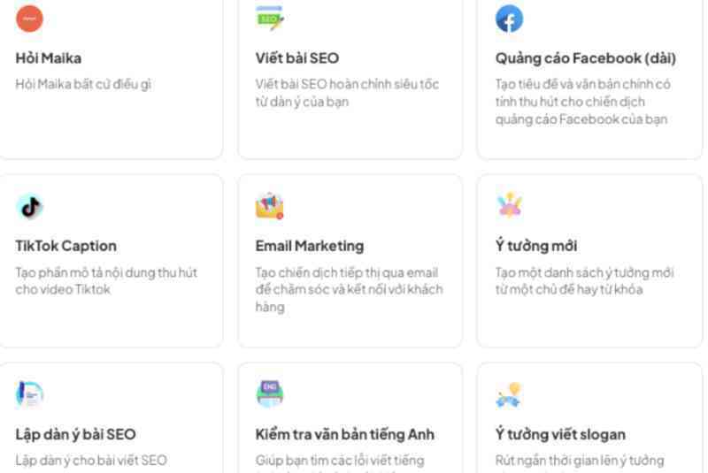 Trợ lý ảo viết bài seo, quảng cáo facebook, tiktok và email marketing