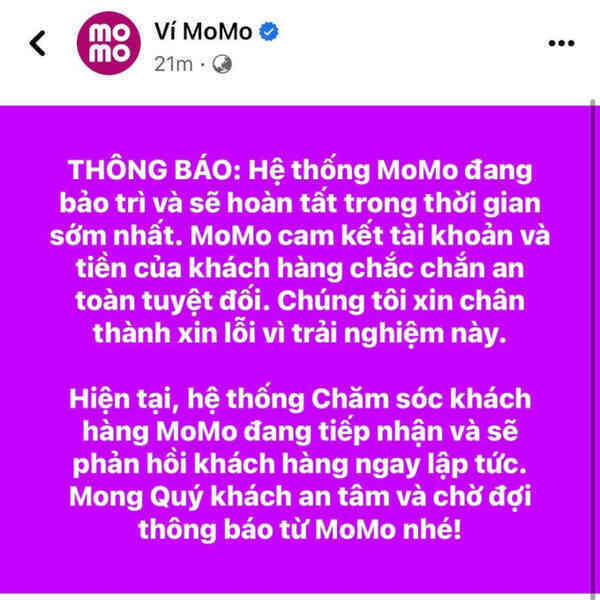 Ví điện tử MoMo gặp lỗi, tài khoản của nhiều người chỉ còn đúng số 0: Nguyên nhân bất ngờ! - Ảnh 4. Ví điện tử MoMo gặp lỗi, tài khoản của nhiều người chỉ còn đúng số 0: Nguyên nhân bất ngờ! - Ảnh 4.