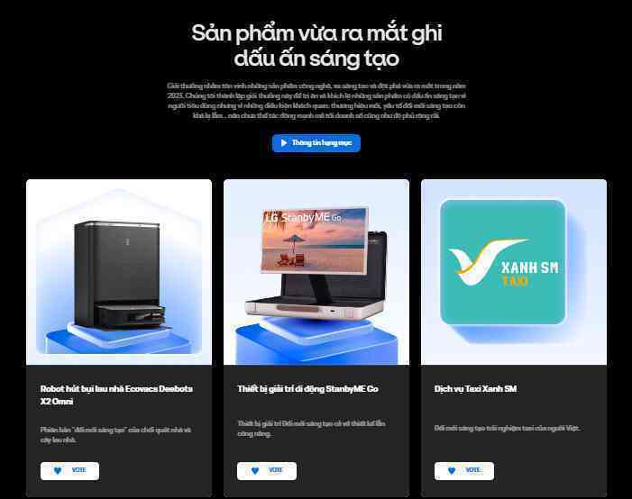 Dịch vụ Taxi Xanh SM, Robot hút bụi Ecovacs tìm cơ hội mới trong hạng mục vừa ra mắt của Better Choice Awards