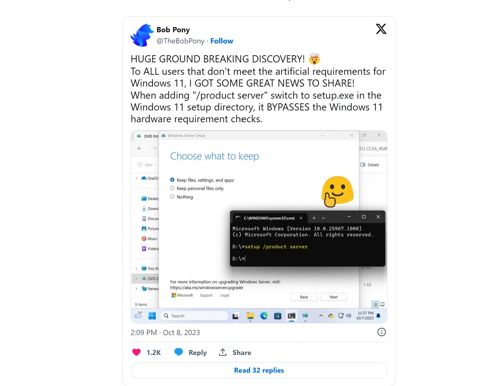 Người dùng thế giới bất ngờ với cách "vượt rào" cài Windows 11, hóa ra nguồn gốc từ diễn đàn Việt Nam hơn một năm trước